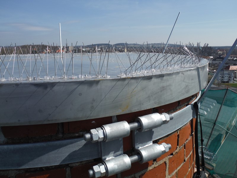 Installation von belüfteten Mündungsabdeckungen